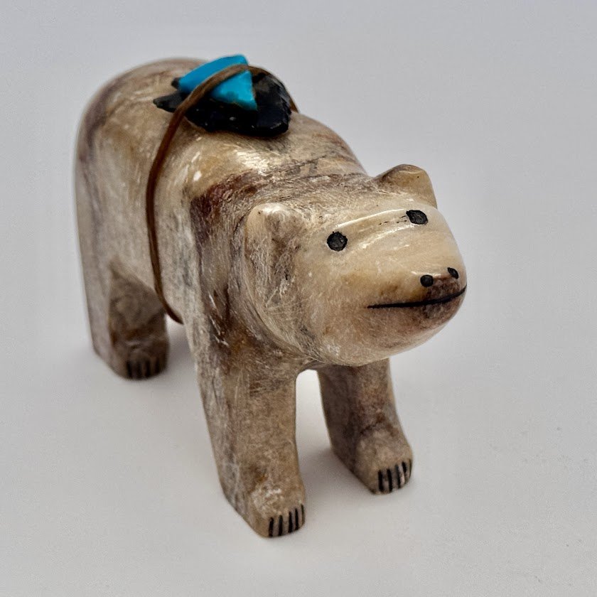 Zuni Spirits is proud to represent a variety of Zuni fetish carvers, including Daryl Westika|Alabaster Bear!