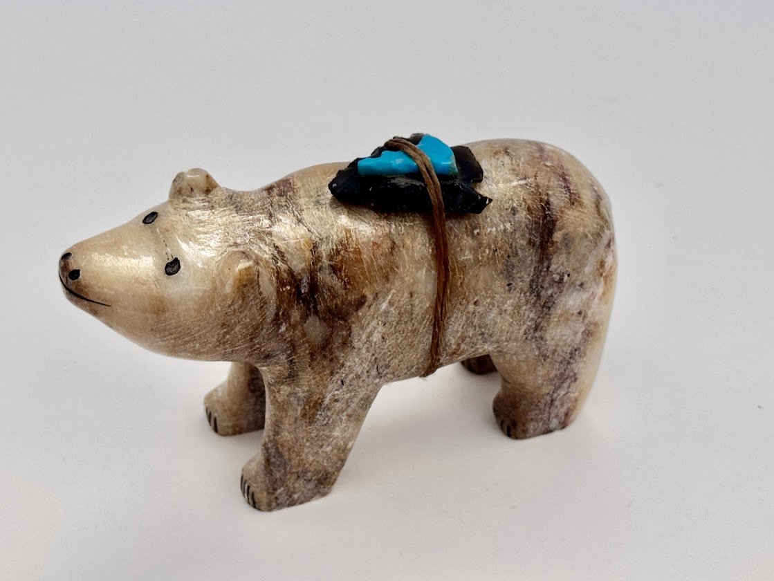 Zuni Spirits is proud to represent a variety of Zuni fetish carvers, including Daryl Westika|Alabaster Bear!