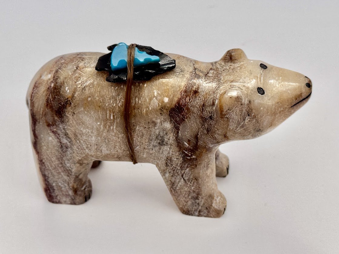 Zuni Spirits is proud to represent a variety of Zuni fetish carvers, including Daryl Westika|Alabaster Bear!