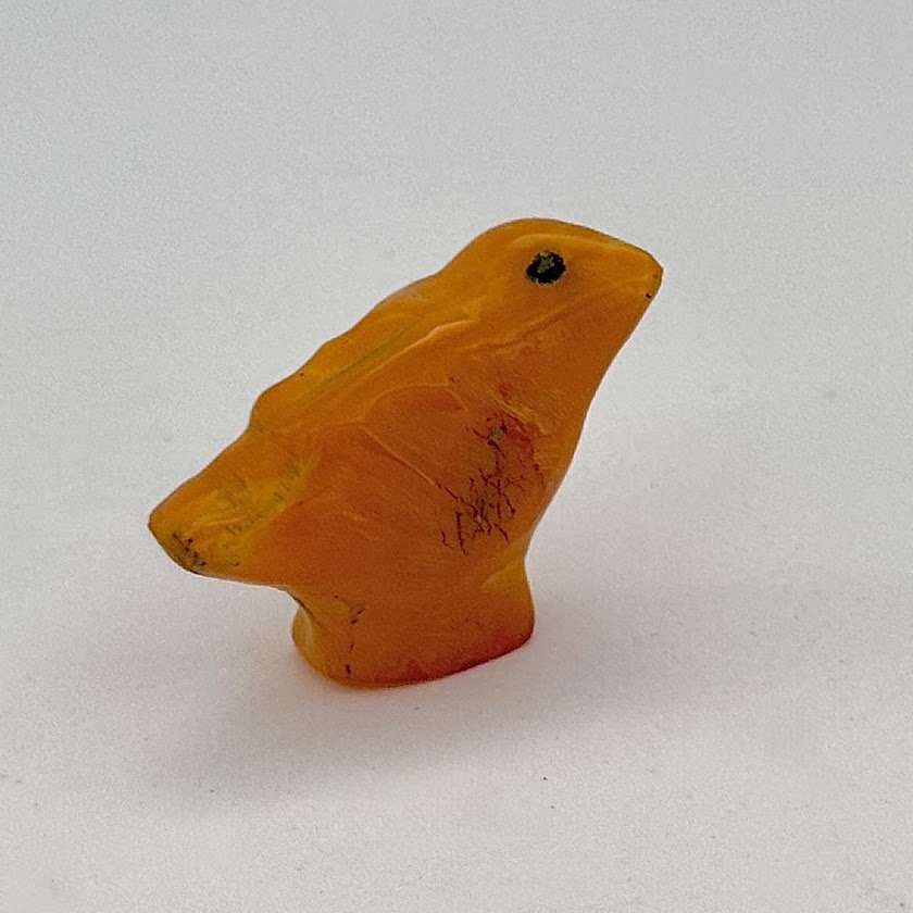 Zuni Spirits is proud to represent a variety of Zuni fetish carvers, includingSarah Leekya (d.) |Dominican Amber |Eagle/bird!