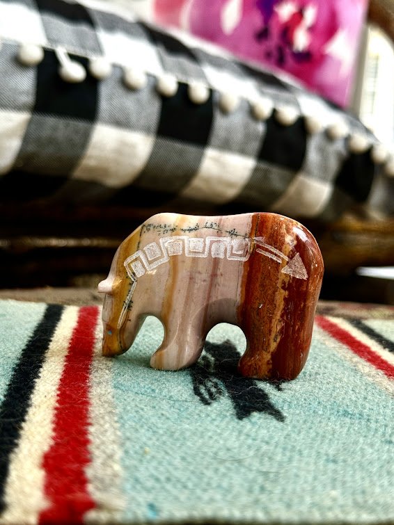 Zuni Spirits is proud to represent a variety of Zuni fetish carvers, including Julius Yuselew| DolomiteMedicine Bear!