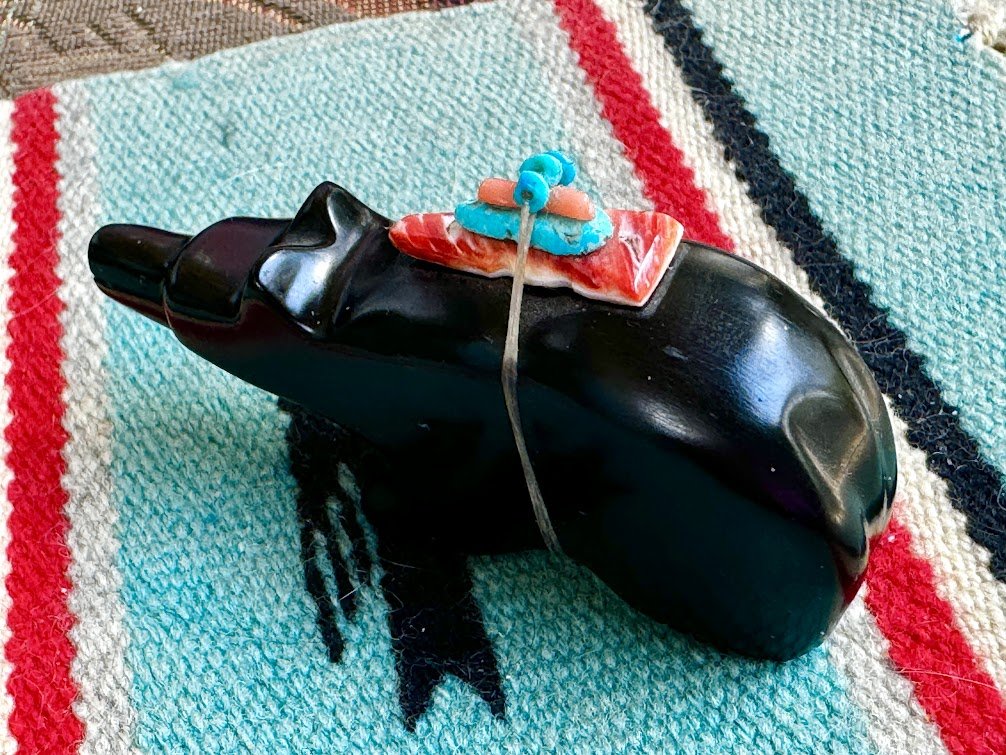 Zuni Spirits is proud to represent a variety of Zuni fetish carvers, including Stewart Lasiloo|JetBear!