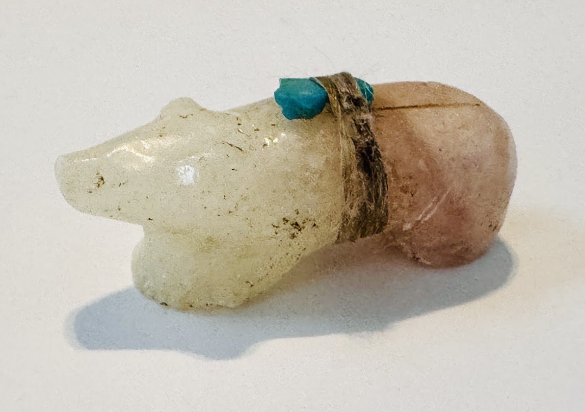 Zuni Spirits is proud to represent a variety of Zuni fetish carvers, includingSaul Yuselew| Found stone, possibly alabaster Found stone, possibly alabaster Found stone, possibly alabaster !